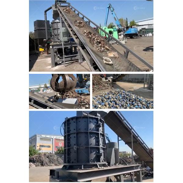 2/4 Hammers Vertical Scrap Metal Crusher Machine Perfect for Video Outgoing-Inspection