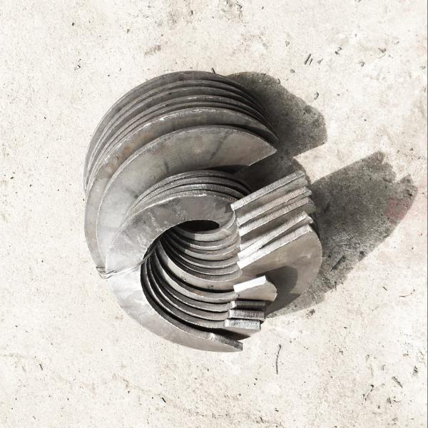 Cold Rolled Sectional Screw Flight Spiral Blade Conveyor Aprts non-Continous Screw Flight Spiral Blade