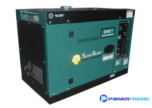 China AC Single Phase 220V Small Portable Generators With Wheels Diesel Genset 5kva on sale