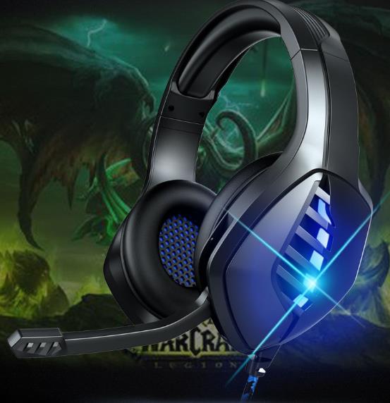 Dual Mode Comfortable Gaming Headset Wireless With Cable Mic