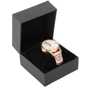 Quality Velvet Wrist Watch Packaging Box Custom Size Accepted CMYK Offset Printing for sale