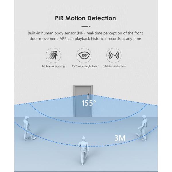 OEM ODM Smart WiFi Video Doorbell HD Security Camera With PIR Motion Detection