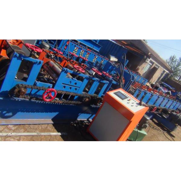 Chain Drive Z Purlin Making Machine , Purlin Rolling Machine With 20 Roller Stations