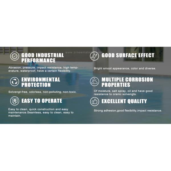 Impact Resistance Self Leveling Concrete Paint Two Components Customised