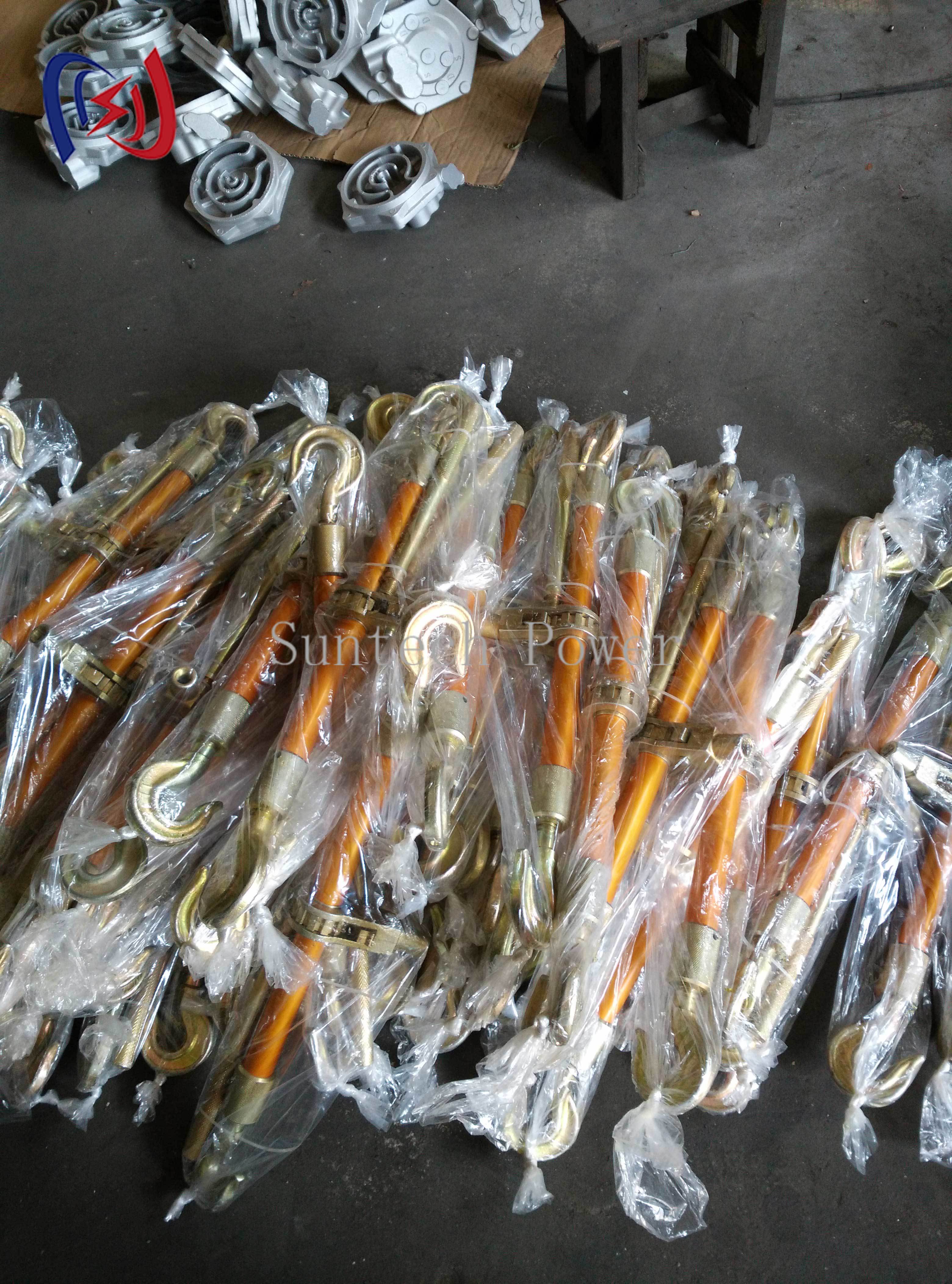 Aluminium Dual Hook Turnbuckle 10-50KN Anodized Conductor Stringing Tools