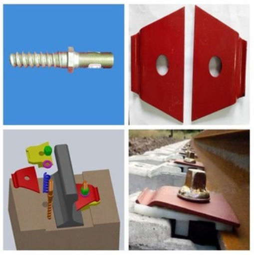 Custom SKL Crane Rail Clips E Clips Fasteners With Oxide Sprayed