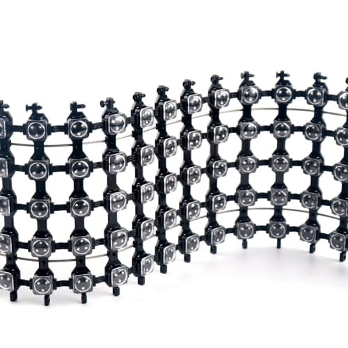 Outdoor P50 Led Mesh Video Curtain IP67 Waterproof DC12V RGB Pixel Led Grid Display Screen