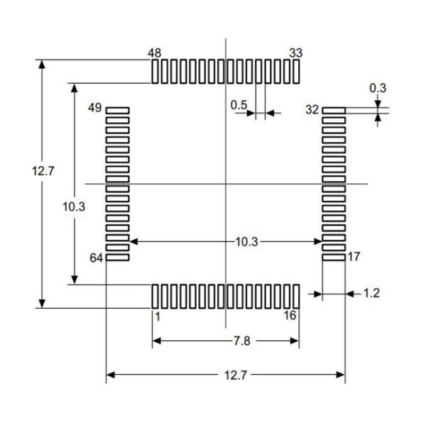 Microcontroller MCU STM32G0B1RET6 32Bit Single Core Microcontroller Chip 64-LQFP
