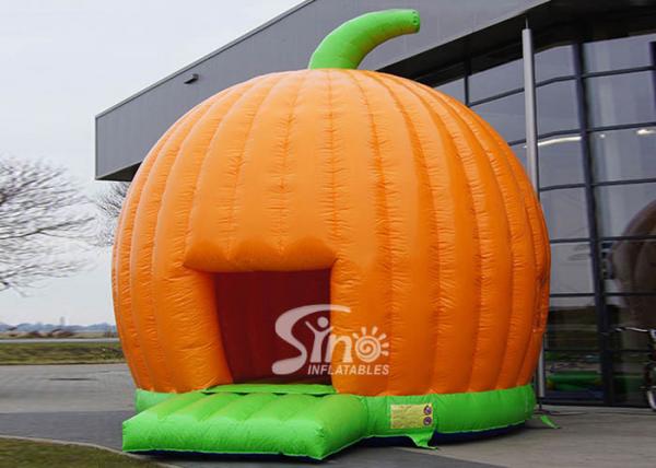 Buy Halloween Inflatables Giant Pumpkin Kids Bounce House Double for outdoor party at wholesale prices