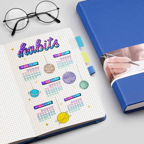 A5 Printed Hardback Notebook Printing Custom Glossy Lamination
