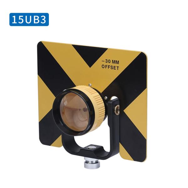 Single Prism Compatible for Topcon SOUTH FOIF Total Station Surveying Constant -30/0mm 5/8x11 Female Thread Metal Holder
