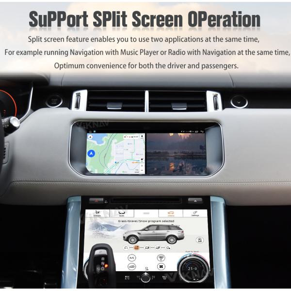Range Rover Sport L494 Wireless Carplay Android Head Unit And AC Control Screen