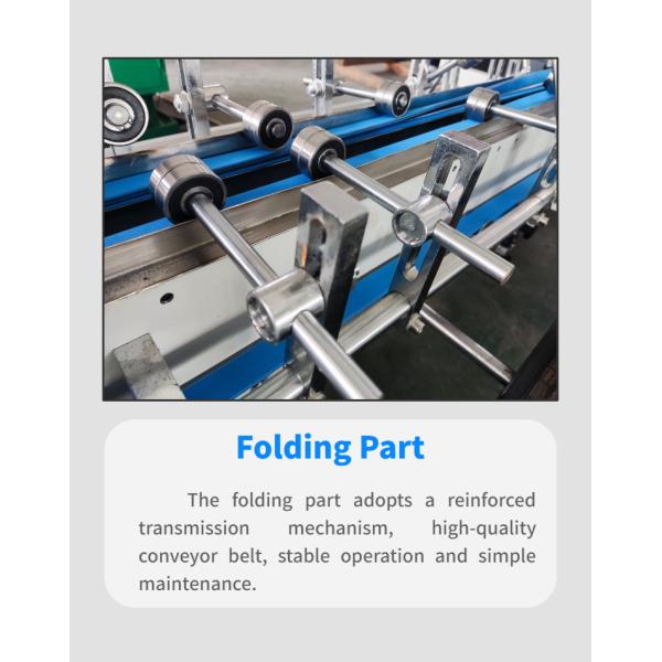 Video outgoing-inspection Provided Mini Box Folder Gluer Machine for Small Box Folding