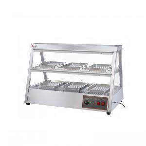 China 43KG Stainless Steel Food Display Warmer Showcase 1.6KW Electric Hot Food Warmer on sale