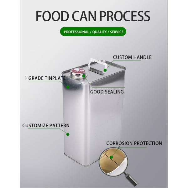 4L F Style Decorating Paint Can Empty Silver Paint Cans With Screw Top