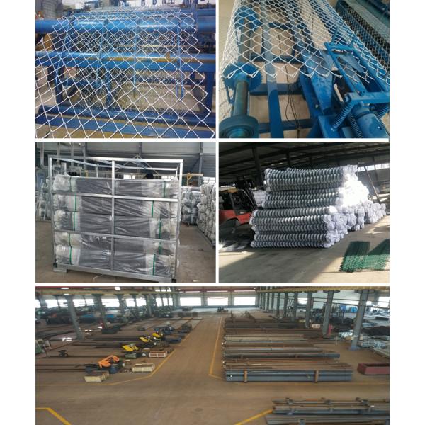 Galvanized Temporary Chain Link Fence , Welded Wire Fence For Construction Site