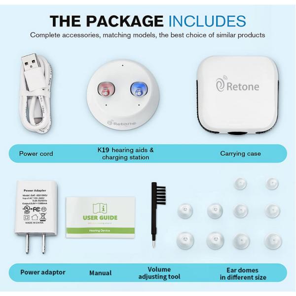 Beige Invisible Waterproof Hearing Aid Mini Micro Hearing Amplifier