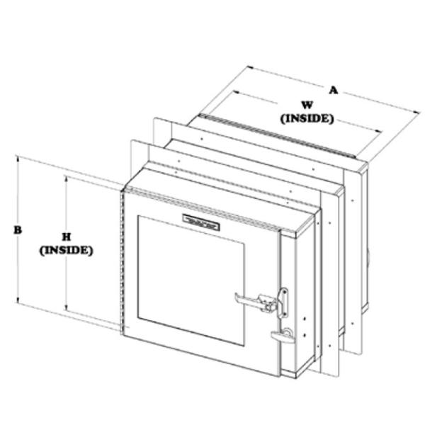 Static Magnetic Interlocking Pass Through Cabinet Double Wall Construction For Pharma