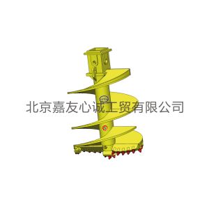 APFDS-R Double Cut Conical Rock Auger with Pilot Bit