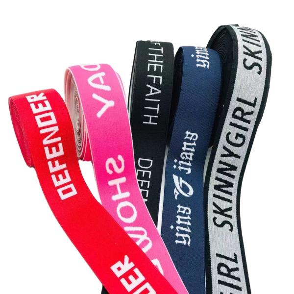 Professional custom Polyester Jacquard Webbing rubber band for boxers