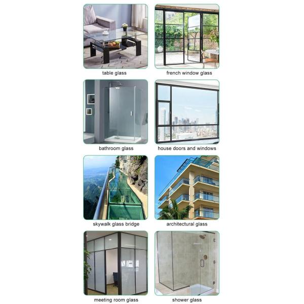 Solid Color 3-10mm Flat Polished Clear Float Patterned Glass and Building Figured Glass