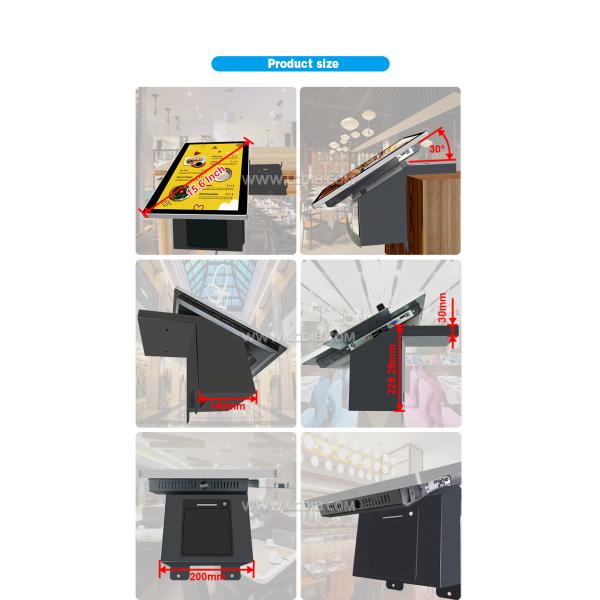 15.6 Inch Touch Payment Kioskself service library kiosk Mounted Display