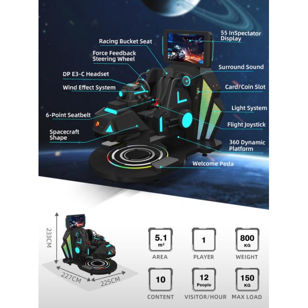 Interactive VR Shooting 360 Degree VR Flight VR Racing Simulator Cockpit Star Warship