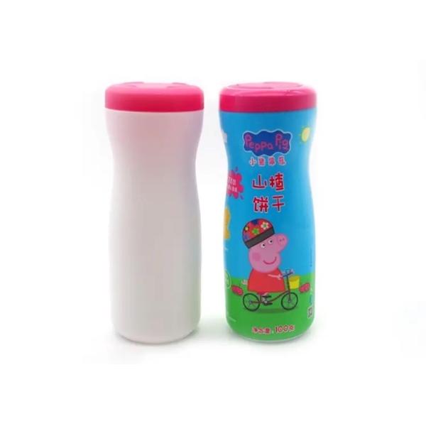800ML HDPE Plastic Cylinder Containers Cosmo Round Bottles with Screw Cap Printing Available