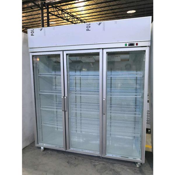 CE 600W Double layer Glass Door Refrigerator Commercial