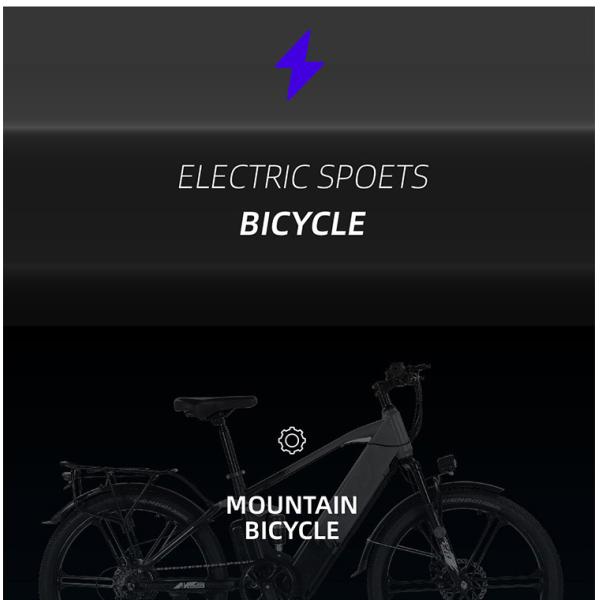 ELECTRIC NEW ELECTRIC BIKE MOUNTAIN BIKE ADULT RETRO OFF-ROAD VARIABLE SPEED BOOSTER ELECTRIC BIKE