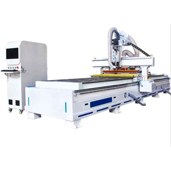 6+6 Vertical Computerized Wood Cutting Machine Single Spindle Linear Cutting