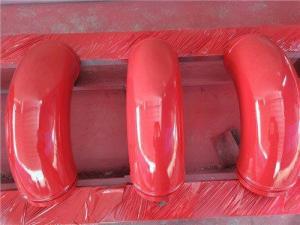 Quality Metal Concrete Pump Pipe Red Double Wall Concrete Pump Elbow for sale