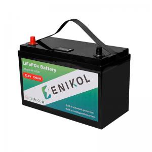 Quality OEM 12 Volt RV LiFePo4 Battery 100ah Solar Lithium Ion Battery Built In BMS for sale