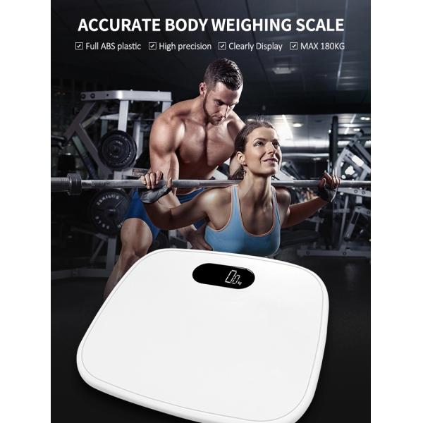 4 AAA Batteries Powered ABS Platform Digital Bathroom Scale