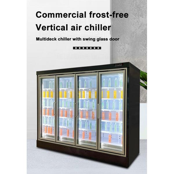 Store Retail Multideck Display Fridge With Doors Upright