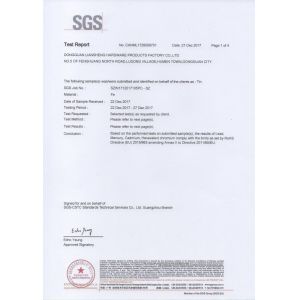 Ningbo Anyo Import & Export Co., Ltd. Certifications