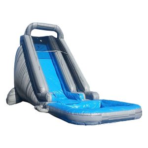 0.55mm PVC Tarpaulin Inflatable Slip And Slide Water Slide With Pool Rental