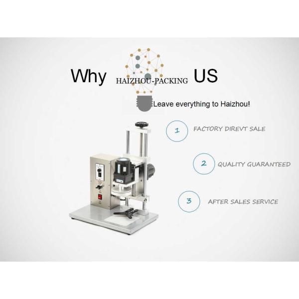 450B Electrical Semi Automatic Bottle Capping Machine For Glass Jar / Metal Cap