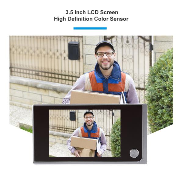 FCC Approved 3.5 Inch Peephole Video Doorbell Viewer Camera 2.0MP