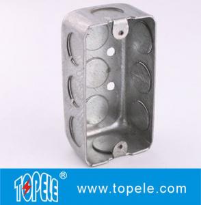 Quality TOPELE Steel Rectangular Switch Handy Box with Single Gang , 58351, 1-7/8" knockout for sale
