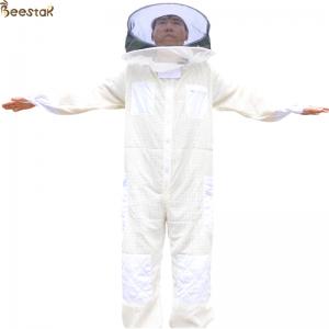 China Round Veil Ventilated Beekeeping Outfits Jacket Bee Keeper Cotton Suit on sale
