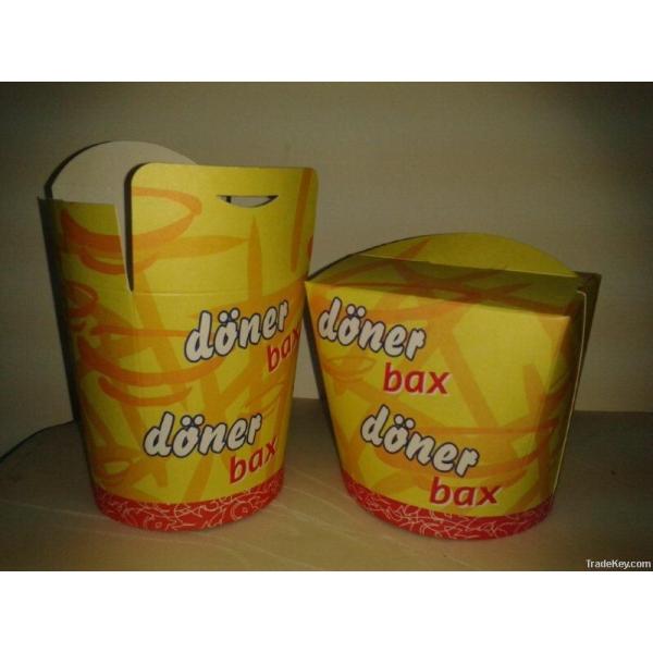 High Speed 26 Oz Food Doner Paper Container Machine 80 Cups Per Min