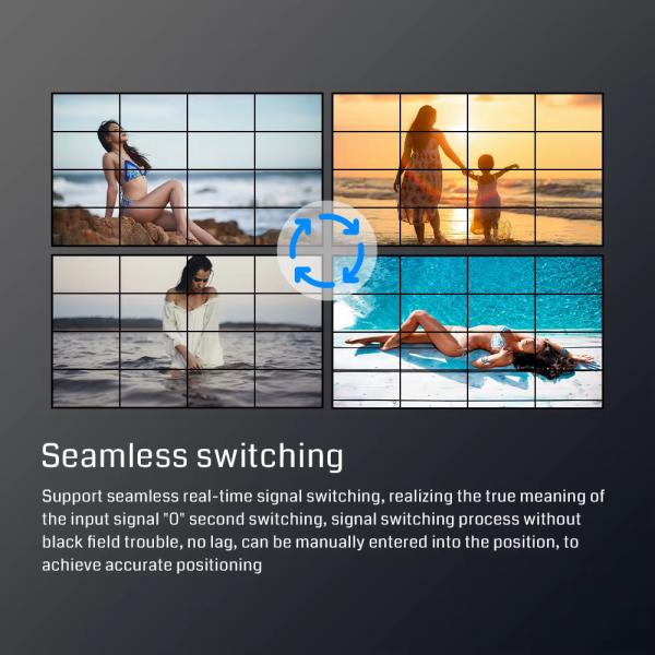 Bitvisus 4K60 Video Wall Controller with 16 HDMI Outputs and Seamless Switching for Multi-Screen Display