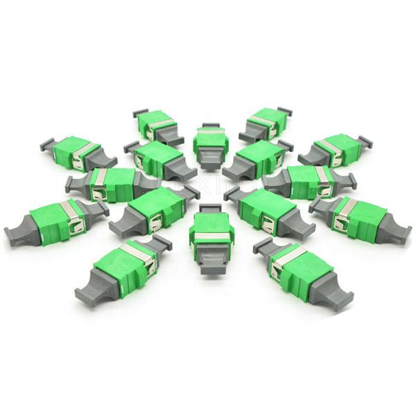 Single Mode Green Small Fiber Optic Adapters MPO To APC Without Flange