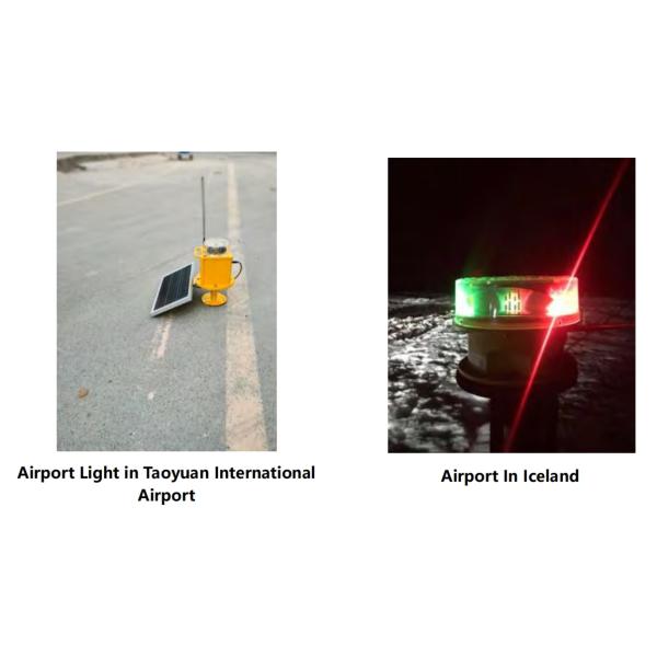 LED Solar Powered Lantern Light With Red Green Yellow White Blue Flashing Navigation Warning