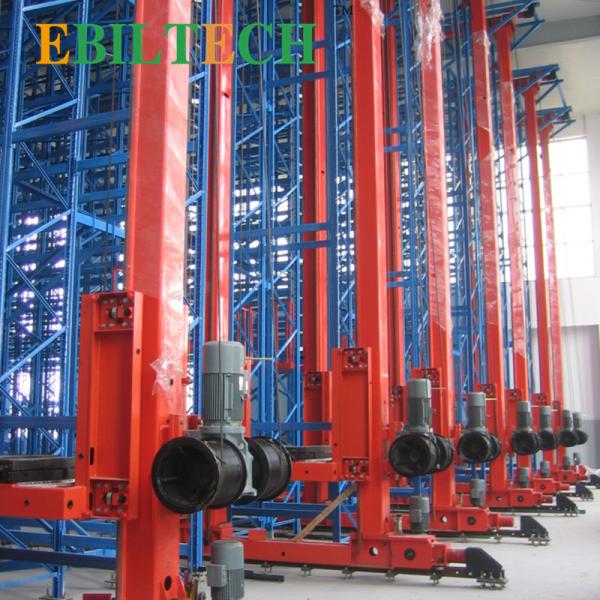 Labor Saving ASRS Systems Stacker Crane Powder Coated Finish For Warehouse