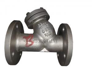 China Flanged Wye Strainer Stainless Steel A351 CF3M 2 1/2 Inch Y Strainer 150 LB Cast Steel SS316L on sale