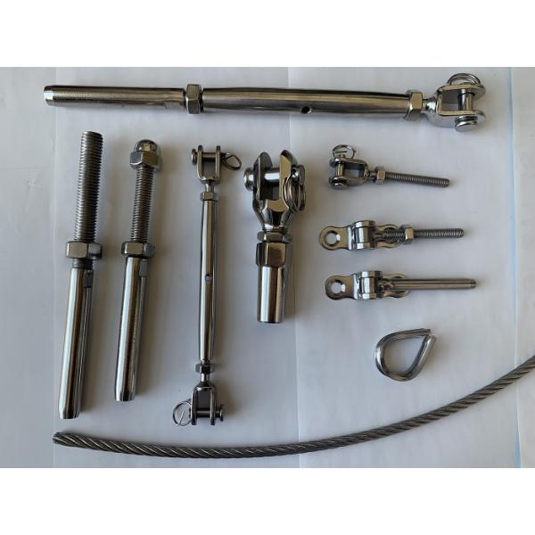 Forged Fork Terminal AISI 304 AISI 316 AISI 316L For Stainless Cable Railing