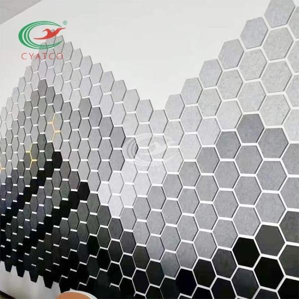 Multiscene Sound Absorbing Panels Hexagon Lightweight Odorless
