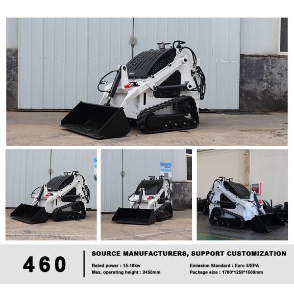 Front End 420cc Small Skid Steer Loader With Bucket Attachment